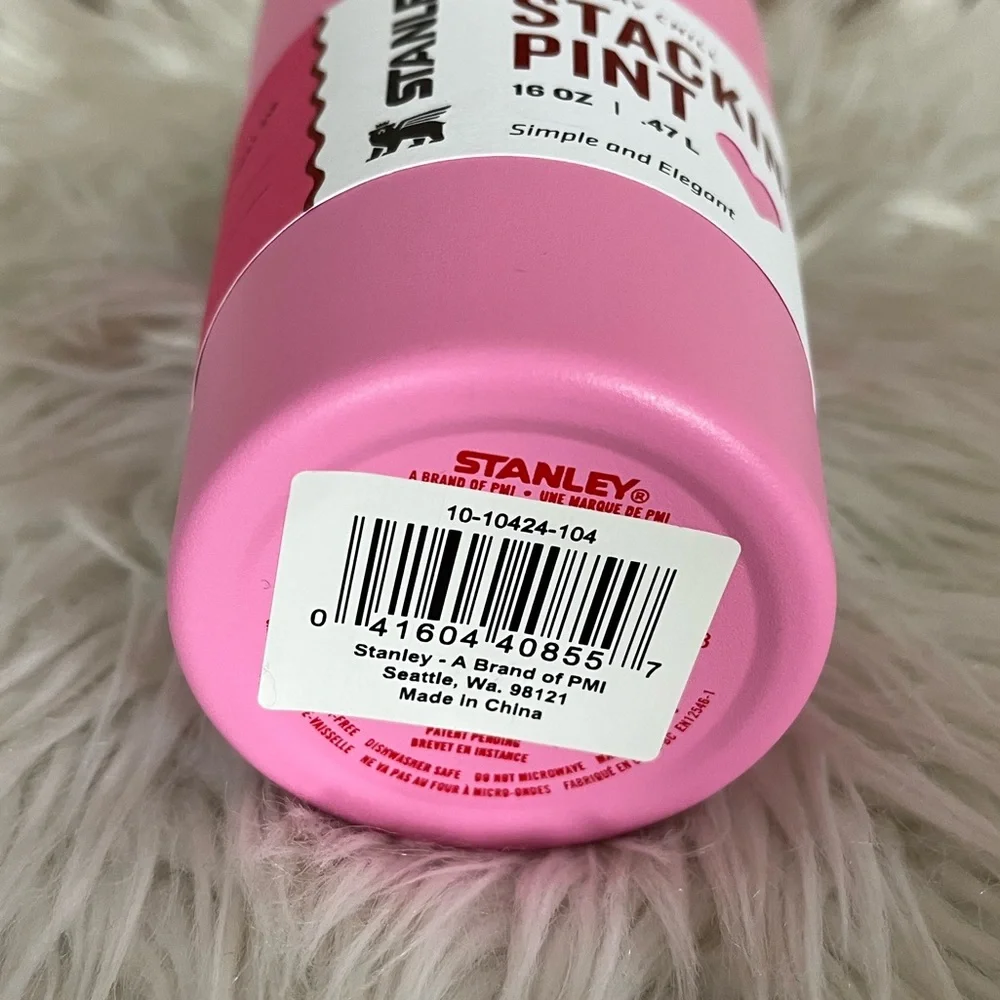 {Stanley} Adventure Stainless Steel Stacking Pint 16 oz in Cotton Candy - NWT